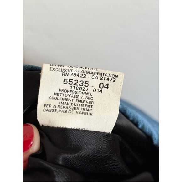 Jessica McClintock y2k 90s blue maxi skirt size 2 - Picture 12 of 13